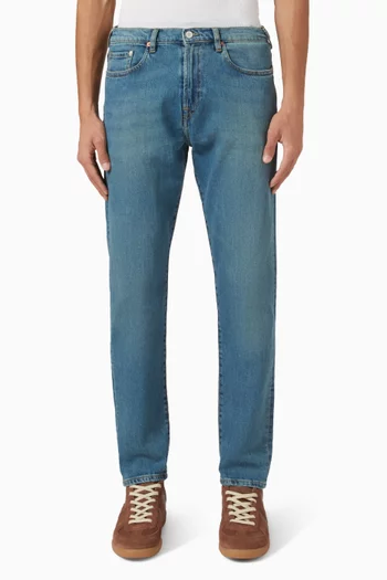 Tapered-leg Jeans in Organic Cotton Denim