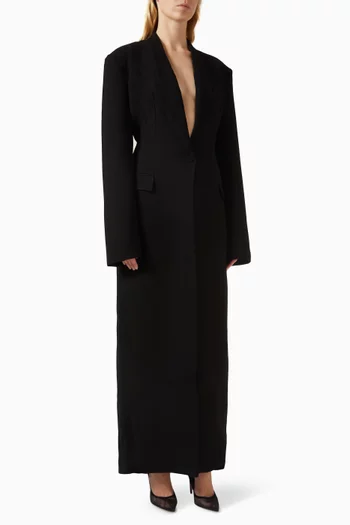 Coat-style Maxi Dress