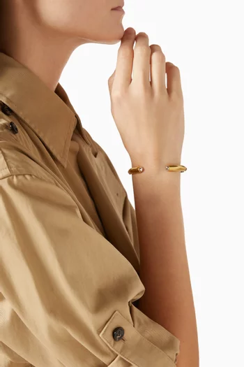 سوار بتصميم منحوت نحاس بلونين