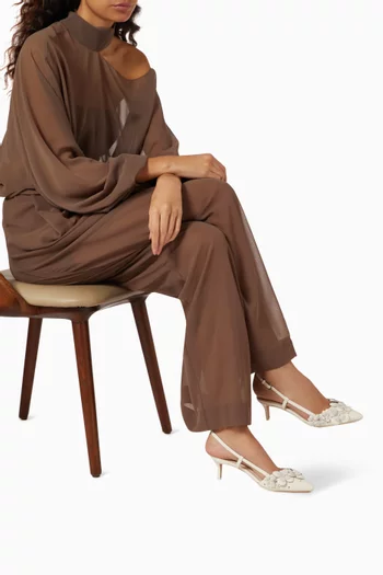 Flower Garden 60 Slingback Pumps