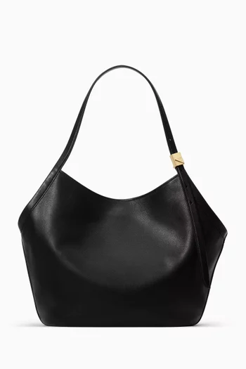 حقيبة يد ديكو توليب جلد بملمس بارز قليلًا