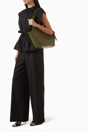 حقيبة يد ديكو توليب جلد بملمس بارز قليلًا