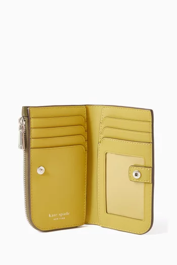 محفظة ديفين صغيرة ثنائية الطي جلد