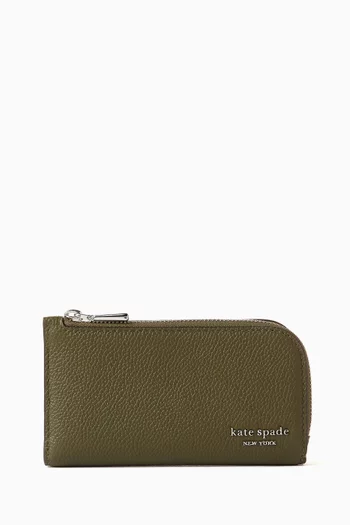 محفظة ديفين صغيرة ثنائية الطي جلد