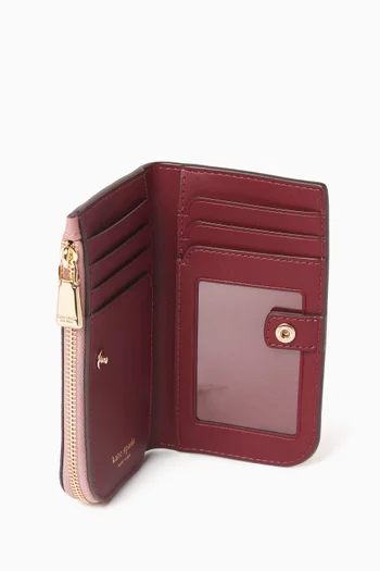 محفظة ديفين صغيرة ثنائية الطي جلد