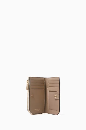 محفظة ديفن صغيرة ثنائية الطي جلد