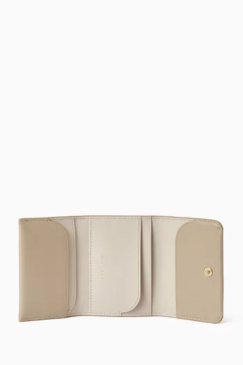 محفظة ثلاثية الطي جلد