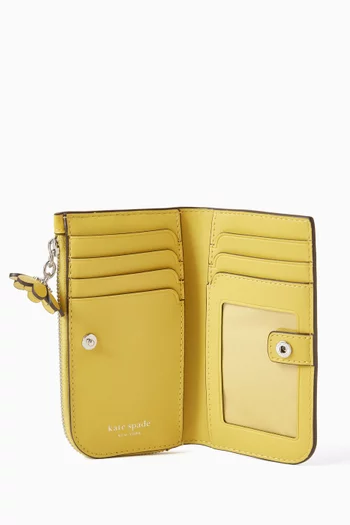 محفظة ديفين صغيرة ثنائية الطي جلد