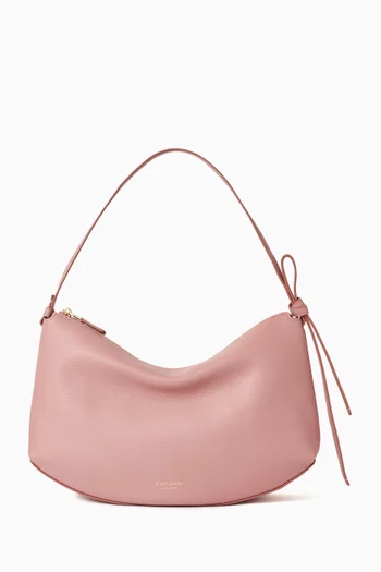 Loop Large Shoulder Bag in Pebbled Leather