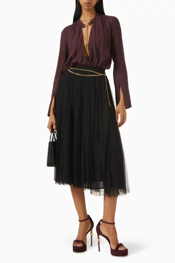 بودي سوت مزين بقلادة جورجيت