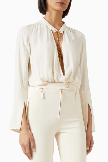 Necklace Bodysuit in Georgette