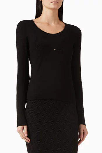 Round-neck Sweater in Wool-blend