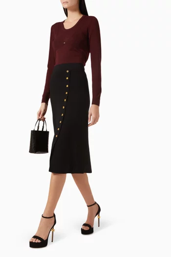 Round-neck Sweater in Wool-blend