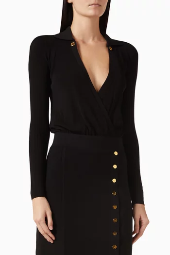 Chain Bodysuit in Jersey