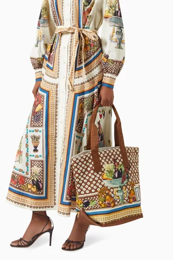 حقيبة يد بنقشة ميركادو قنب