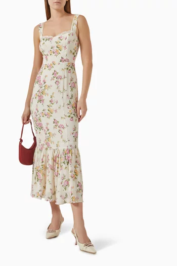 Irisa Printed Dress in Viscose