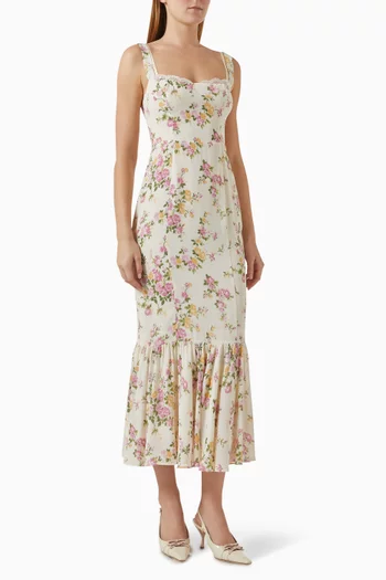 Irisa Printed Dress in Viscose