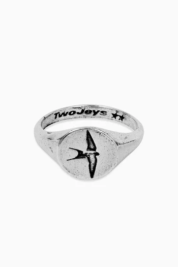 Liberty Ring in Silver-tone Brass