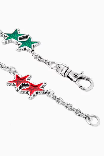 Melted Stars Bracelet in Silver-plated Brass