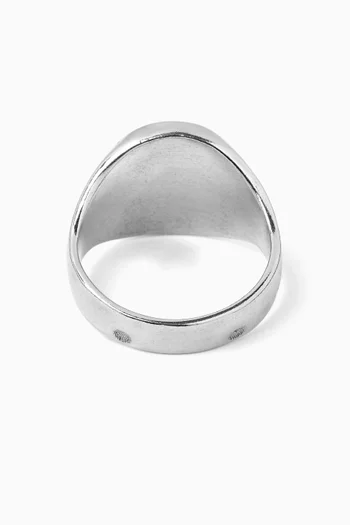Ignorant Cowboys Signet Ring in Sterling Silver