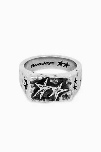 Ignorant Icon Ring in Sterling Silver