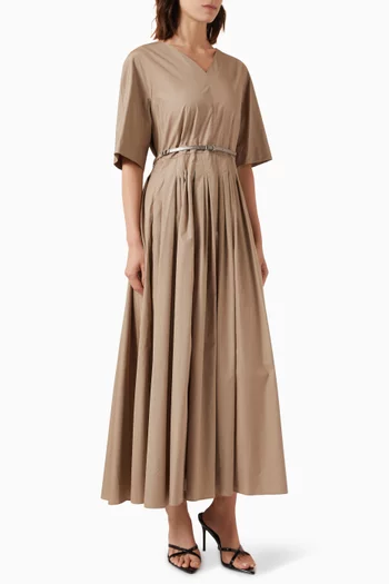 Willy Belted Maxi Dress in Cotton