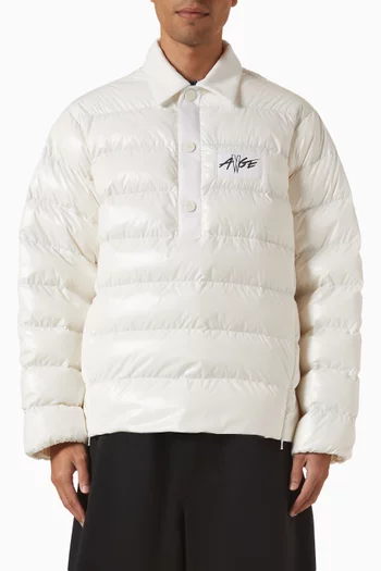 جاكيت فاردار بنمط تي شيرت بولو مبطن بالزغب مونكليه × آيساب روكي