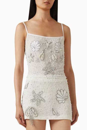 Sea Embellished Camisole Top