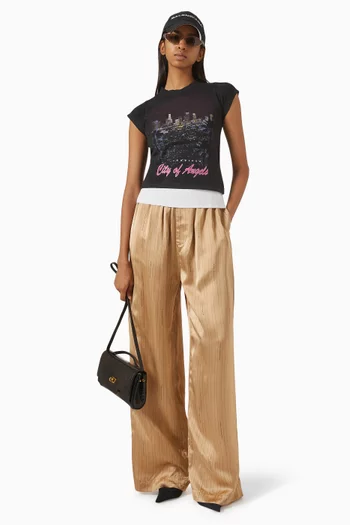 Unisex Pyjama Pants in Viscose Satin