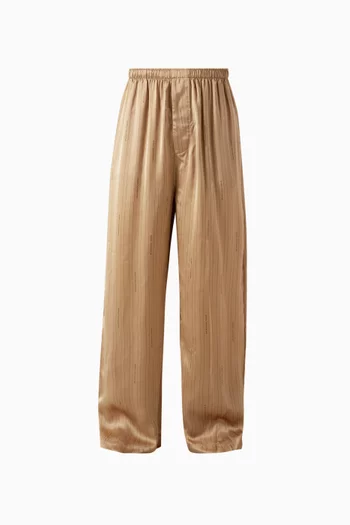 Unisex Pyjama Pants in Viscose Satin