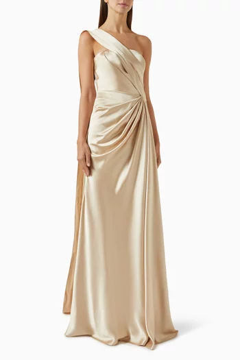 Rosewood Gown in Satin