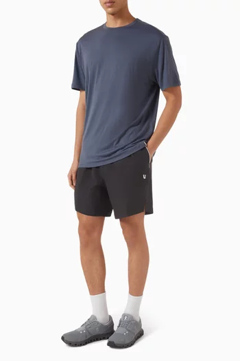 تي شيرت بفتحة رقبة مستديرة صوف مارينو