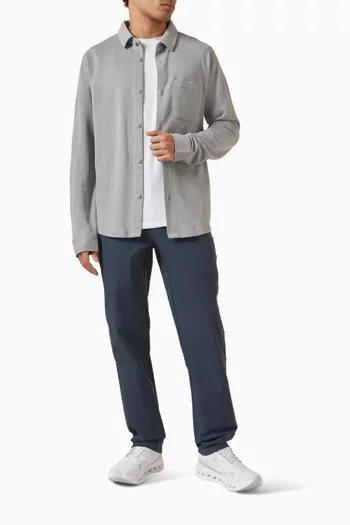 قميص بنمط جاكيت جيفريز بصف أزرار