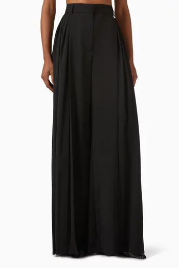 Pleated Wide-leg Pants