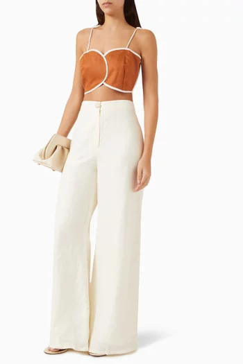 Aveiro Crop Top in Linen