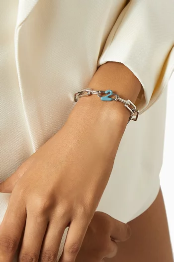 Two Charm in Sterling Silver with Enamel