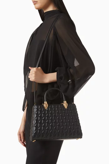 Serpentine Day Duo Top-handle Bag in Matelassé Leather