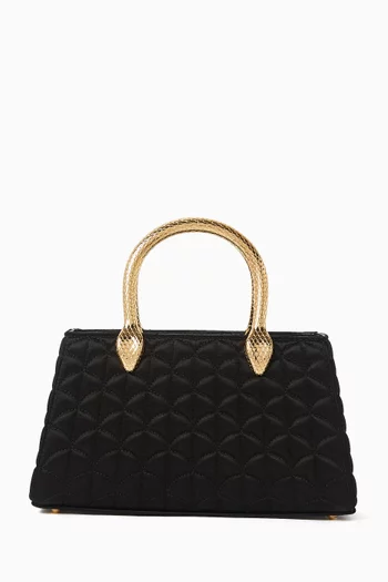 Serpentine Duette Top-handle Bag in Leather
