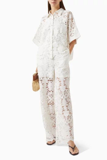 Yasmilvo Crochet Pants in Cotton
