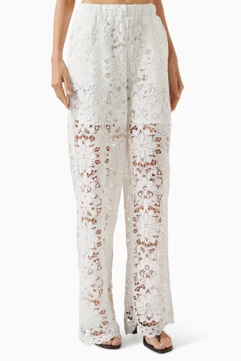 Yasmilvo Crochet Pants in Cotton