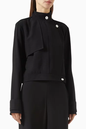 Paxton Bomber Jacket in Viscose-blend