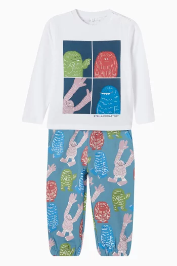 Graphic Print T-shirt in Cotton