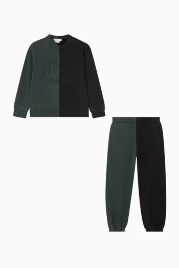 Colour-block Tracksuit in Cotton