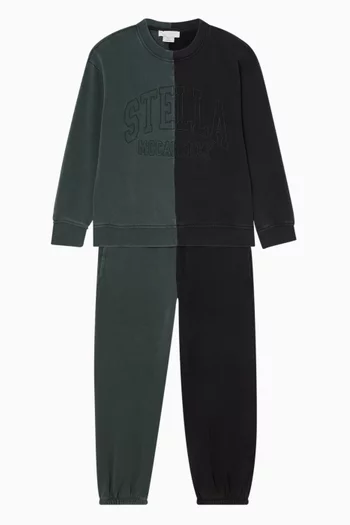 Colour-block Tracksuit in Cotton