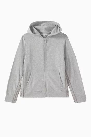 Logo Zip-up Hoodie Organic Cotton