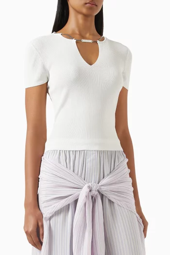 Nameplate-chain Top in Viscose