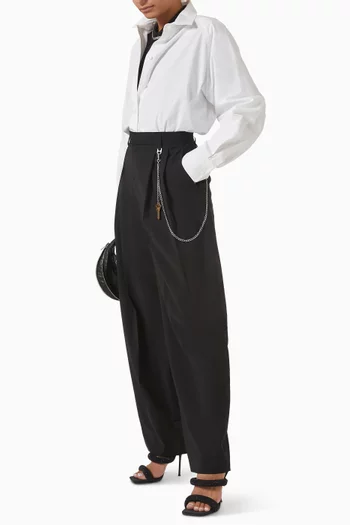 Chain Pants in Wool Blend