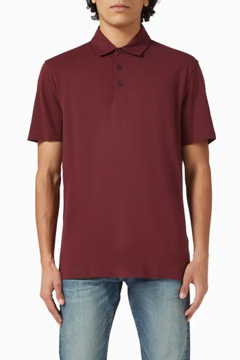 تي شيرت بولو باريس قطن وحرير بوس x بيكهام