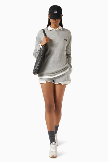 Ribbed T-shirt in Jersey