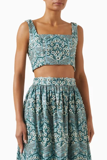Amanda Ceiba Crop Top in Cotton